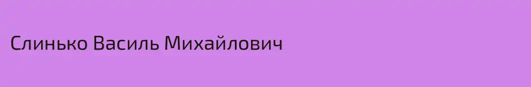 Слинько Василь Михайлович